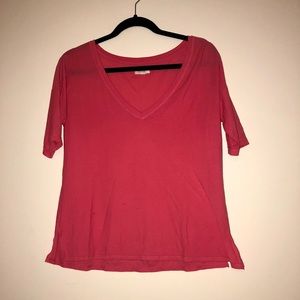 Aerie casual coral v neck